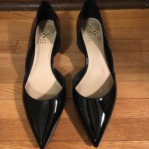 Vince Camino Patent Leather Kitten Heels